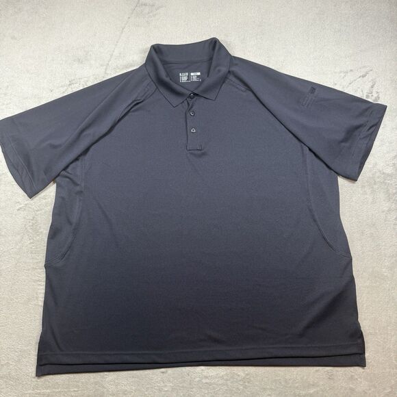 5.11 Tactical Polo Men's 3XL Black Performance Short Sleeve Utility Uniform - Picture 1 of 8